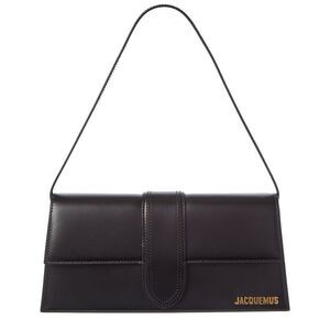 Jacquemus The Long Bambino Leather Shoulder Bag, Black